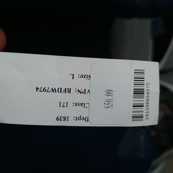 Love,fire Women cold shoulder Navy Blue Classic boho Country Flowy dress size L - Picture 14 of 14